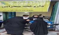 برپایی داروخانه صحرایی در حرم امام